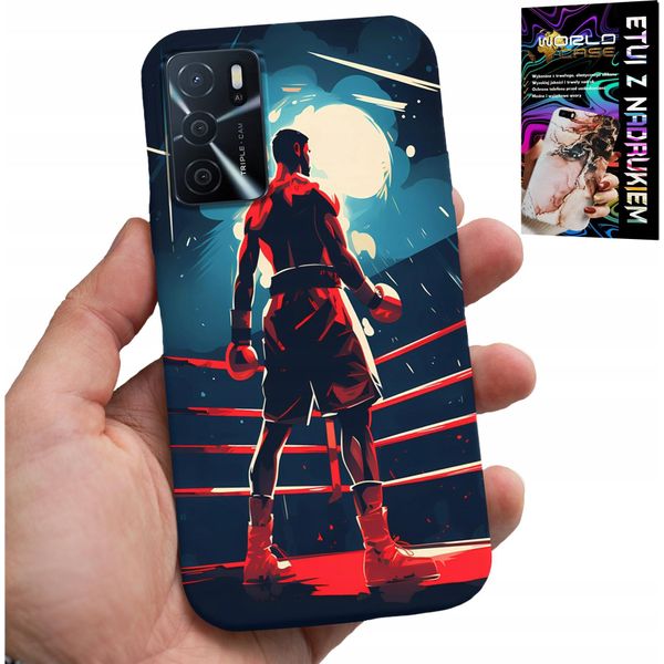 Custodia Per Oppo A16 / A16S / A54S - Modelli Di Boxe Sportiva + Vetro-image