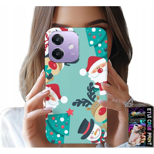 Custodia Per Oppo A40 / A40M - Babbo Natale, Renna, Pupazzo Di Neve - Motivi Natalizi-image