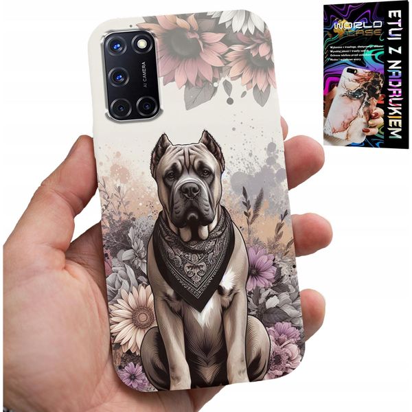 Custodia Per Oppo A52 - Cover Con Motivi Di Razze Canine + Foglio Di Alluminio-image