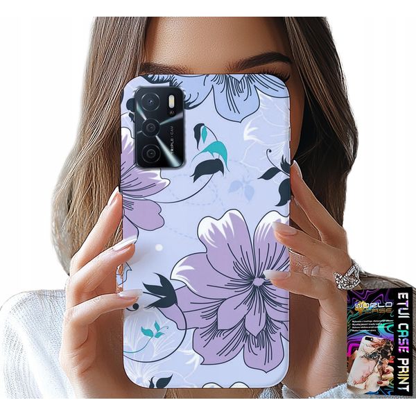 Custodia Per Oppo A16 / A16S / A54S - Fiori Floreali Modelli Alla Moda Plecki-image