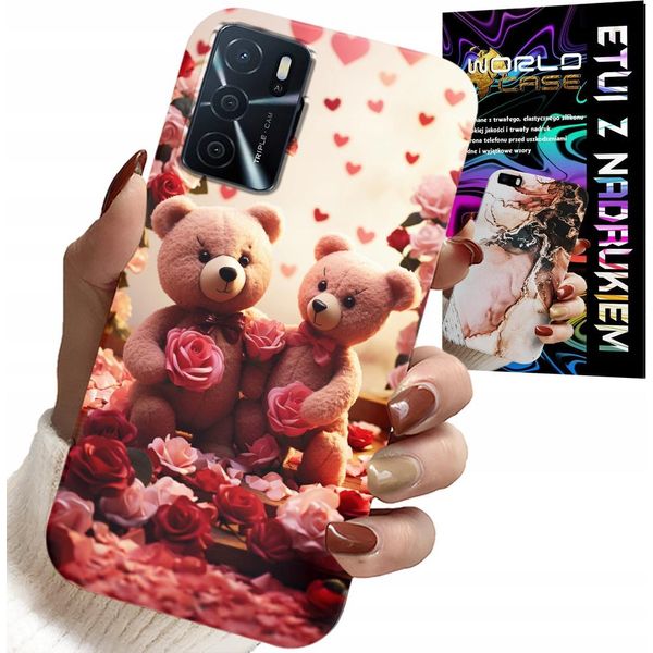 Custodia Per Oppo A16 / A16S / A54S - Orsacchiotti, Amore, Cuori Molti Designs Case-image