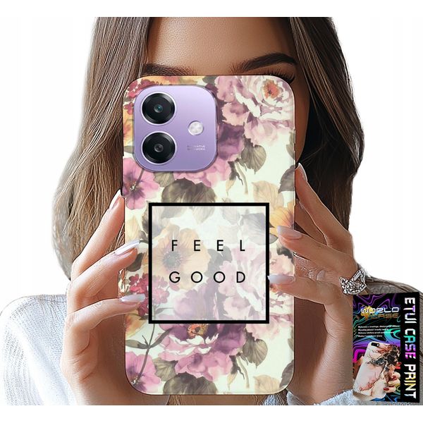 Custodia Per Oppo A40 / A40M - Modello Floreale, Donna Alla Moda + Vetro-image