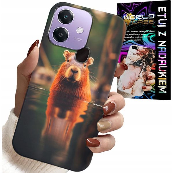 Custodia Per Oppo A40 / A40M - Sweet Capybara, Capybara, Design Multipli-image