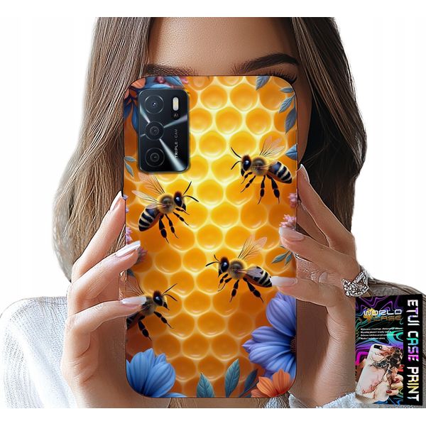 Custodia Per Oppo A16 / A16S / A54S - Custodia A Zaino A Nido D'ape Bee Hive-image