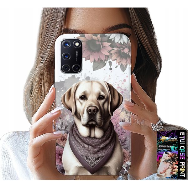 Custodia Per Oppo A52 - Cane Husky + Vetro-image