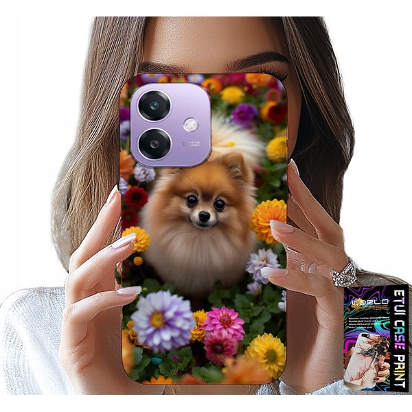Custodia Per Oppo A40 / A40M - Cane Carino, Custodia Pomerania + Vetro-image