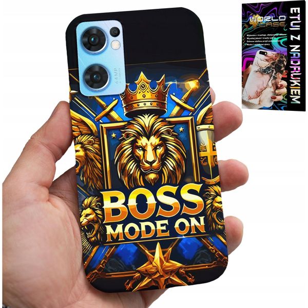 Custodia Per Oppo Reno7 5G - Boss Lion Con Corona Su Scudo Custodia + Foil-image