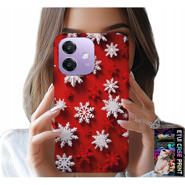 Custodia Per Oppo A40 / A40M - Fiocchi Di Neve, Neve, Stelle, Natale-image
