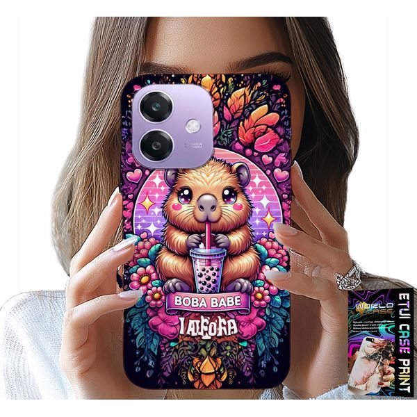 Custodia Per Oppo A40 / A40M - Dolce Capibara Con Sceicco, Super Designs-image