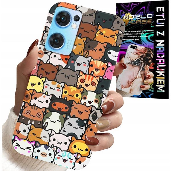 Custodia Per Oppo Reno7 5G - Gatto Carino, Gatti, Custodia-image