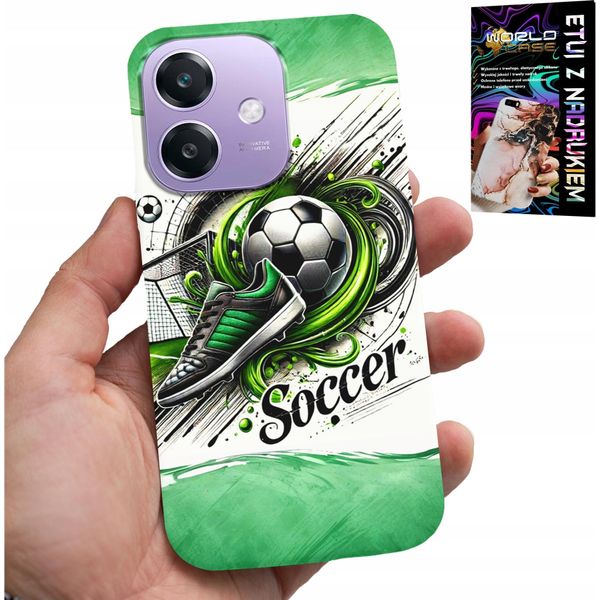 Custodia Per Oppo A40 / A40M - Calcio, Custodia Per Calcio + Vetro-image