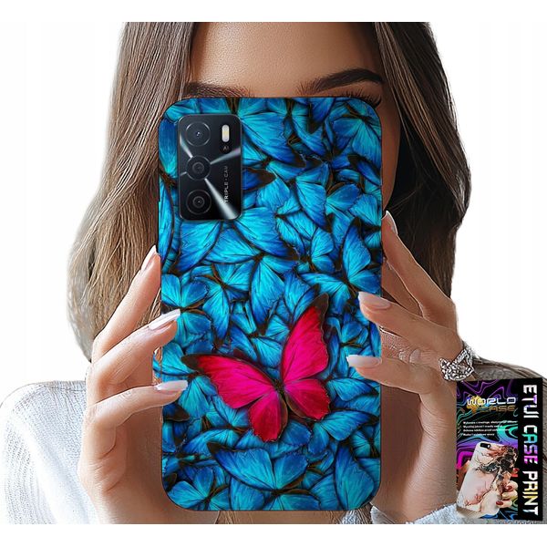 Custodia Per Oppo A16 / A16S / A54S - Farfalla Blu, Farfalla, Modelli Da Donna-image