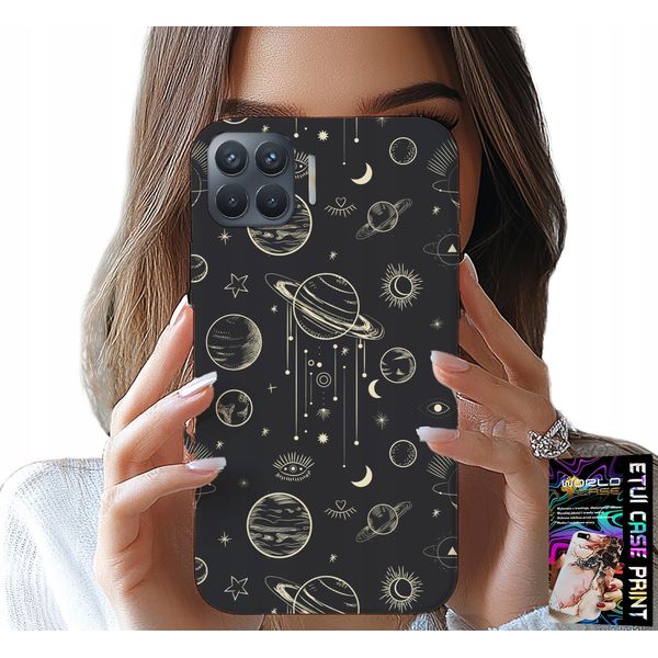 Custodia Per Oppo Reno 4 Lite - Cosmo Pianeti Stelle Luna + Vetro-image