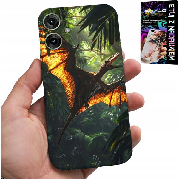 Custodia Per Motorola Moto G55 - Custodia A Zaino Dino Dinosaur Pterodactyl-image