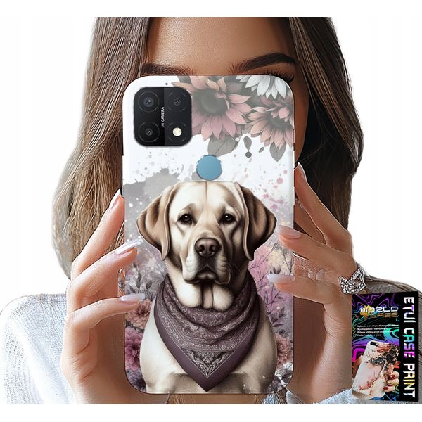 Custodia Per Oppo A15 / A15S - Cane Husky + Vetro-image