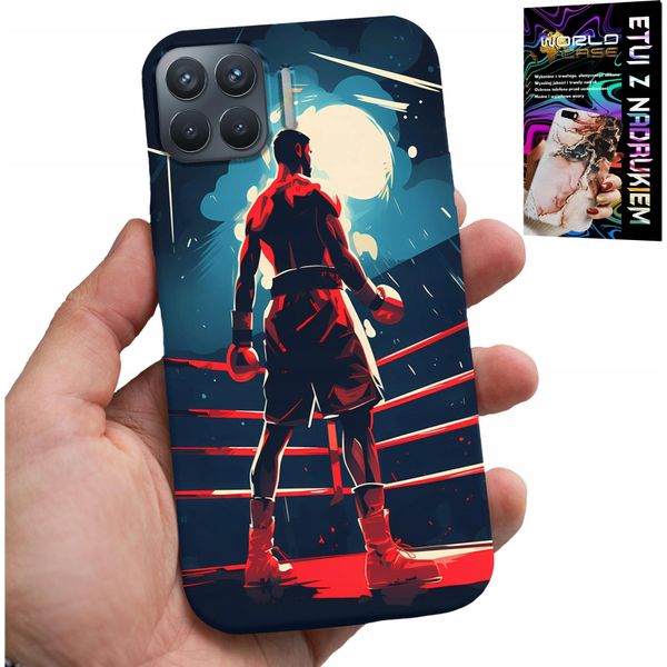 Custodia Per Oppo Reno 4 Lite - Boxing Combat Sports Boxing Patterns + Vetro-image
