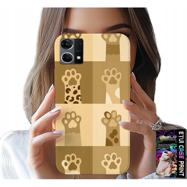 Custodia Per Oppo Reno7 4G - Gatto D'amore, Disegni Con Gatti, Zampe Di Gatto-image