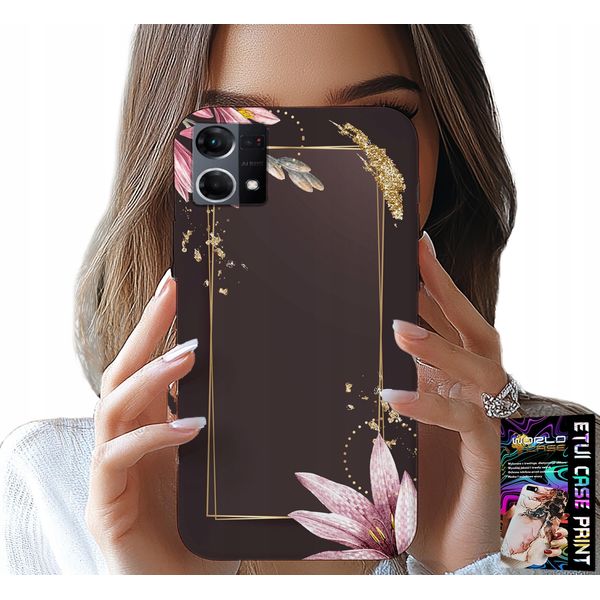 Custodia Per Oppo Reno7 4G - Custodia Con Motivi Floreali Ed Eleganti-image