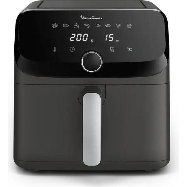 Moulinex Easy Fry Mega Friggitrice Ad Aria Coal Grey 7.5L EZ855HF0-image
