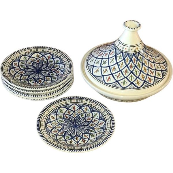 Set Di Piatti Tagine Bakir Bleu - 6 Pers-image