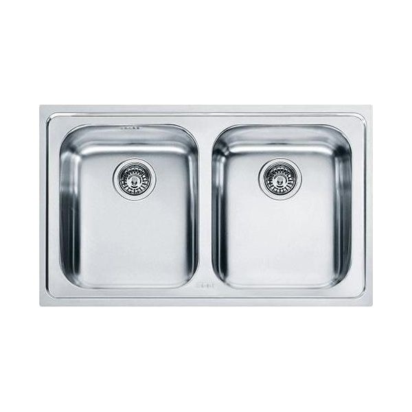 Franke Lavello Logica Line Llx 620 Montato Su Piano Rettangolare Acciaio-image
