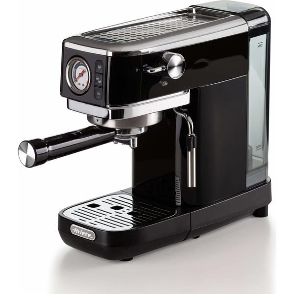 Ariete 1381 Macchina Da Caffè Espresso Metal Con Manometro In Metallo Grigio-image