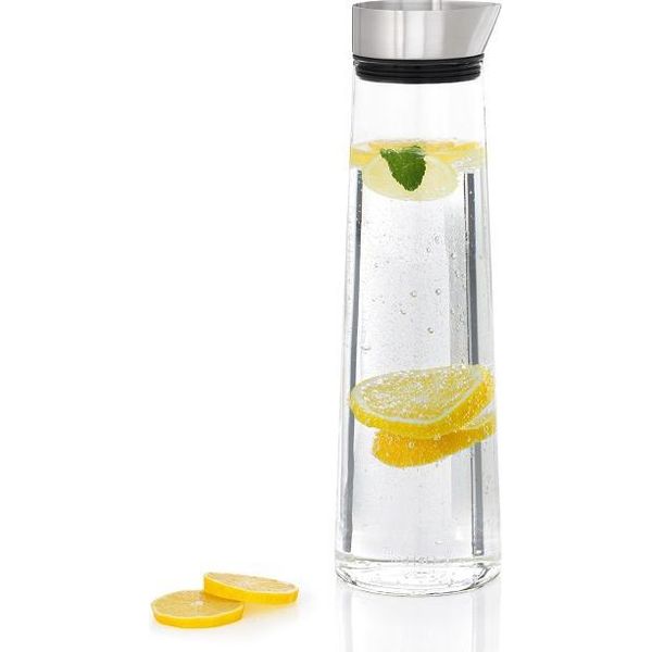 Blomus Caraffa Acqua, Caraffa, Caraffa In Vetro, Vetro, Coperchio In Acciaio Inox, 1,5 Litri, 63448-image
