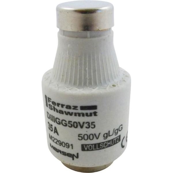 Inserto Fusibile D Iii, 35A Nero - Fusibile Diaz Diii 35A DIIIGG50V35-image