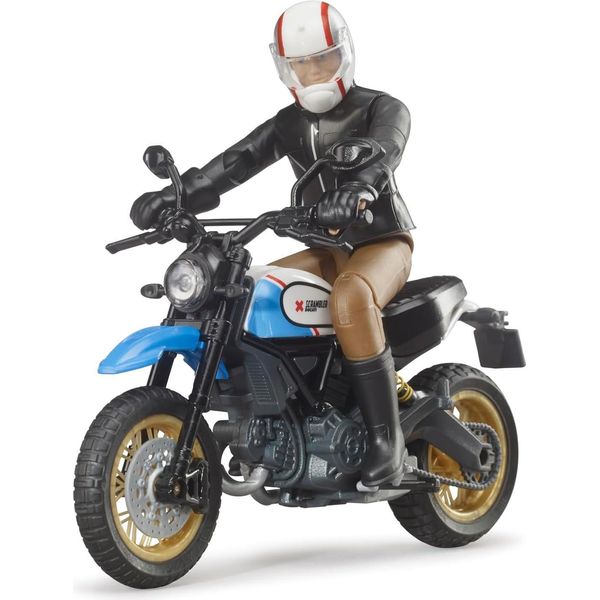 Bruder 63051 Bruder Scrambler Ducati Desert Sled Mit Fahrer Spielzeugmotorrad-image