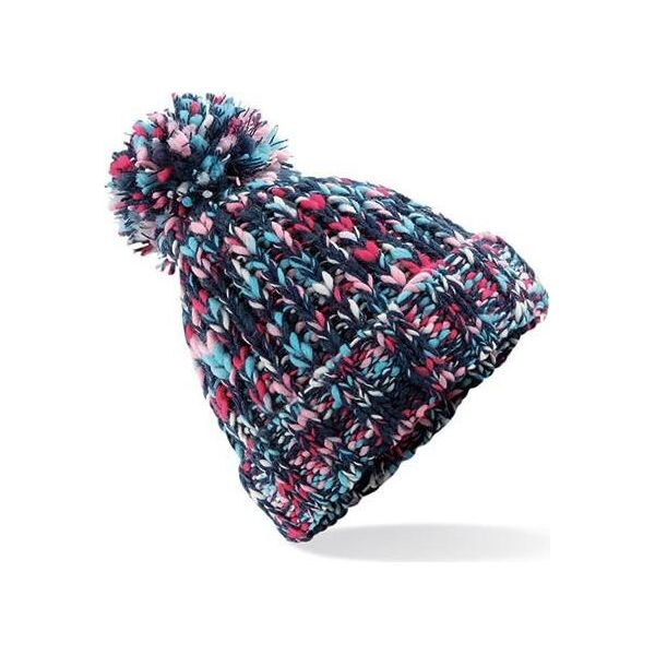 Beechfield B487 | Berretto Twister Pom Pom Da Donna - Colore: Candy Twist - Taglia: Unica-image
