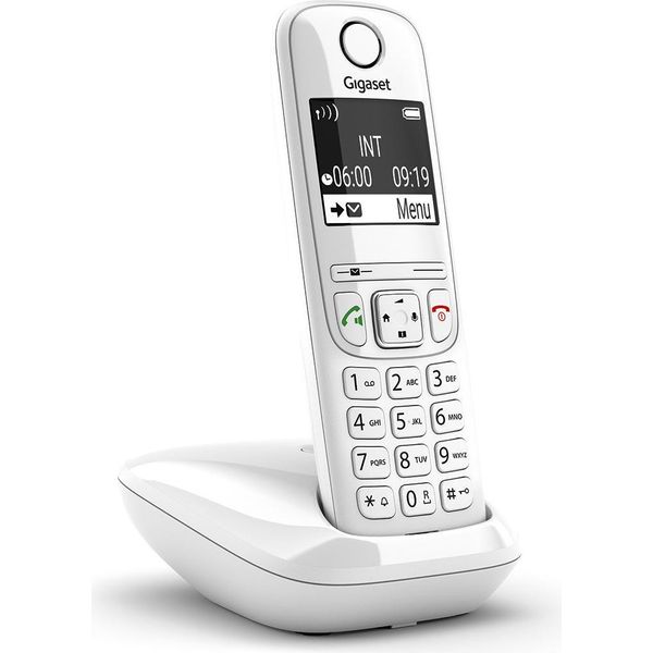 Gigaset AS690 Telefono Analogico Dect (Identificazione Del Chiamante) Bianco-image