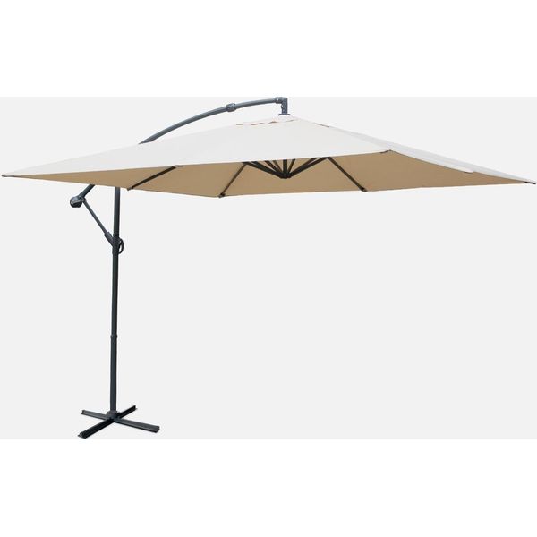 Ombrellone Quadrato Offset 3X3M, Beige-image