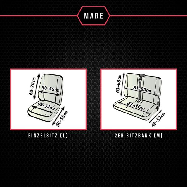 Coprisedili Per Mercedes Vito I (96-03) 8 Sedili Set Coprisedili Auto Coprisedili-image