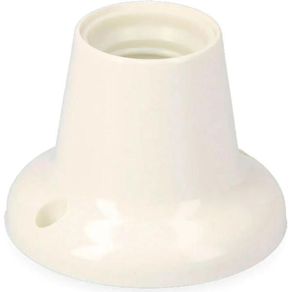 Zoccolo Per Lampada Edm E30 Diritto Confezionato Bianco Bianco Taglia Unica-image
