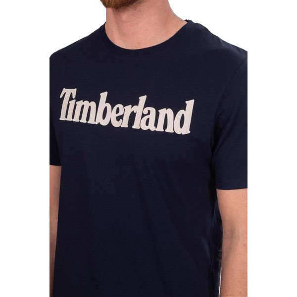 Timberland - T-Shirt Uomo Regular Con Logo Lineare - Taglia S-image