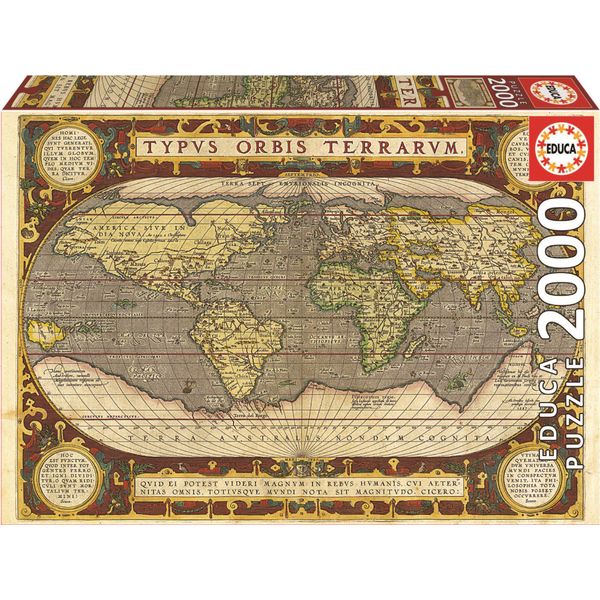 Educa Puzzle Mappa Del Mondo 2000 Pezzi-image