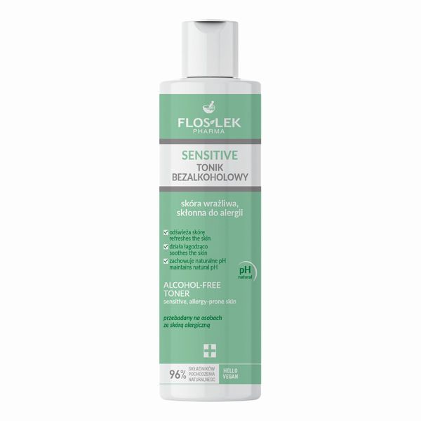 Floslek Pharma Sensitive Tonico Senza Alcool Per Pelli Sensibili E Soggette Ad Allergie 225Ml-image