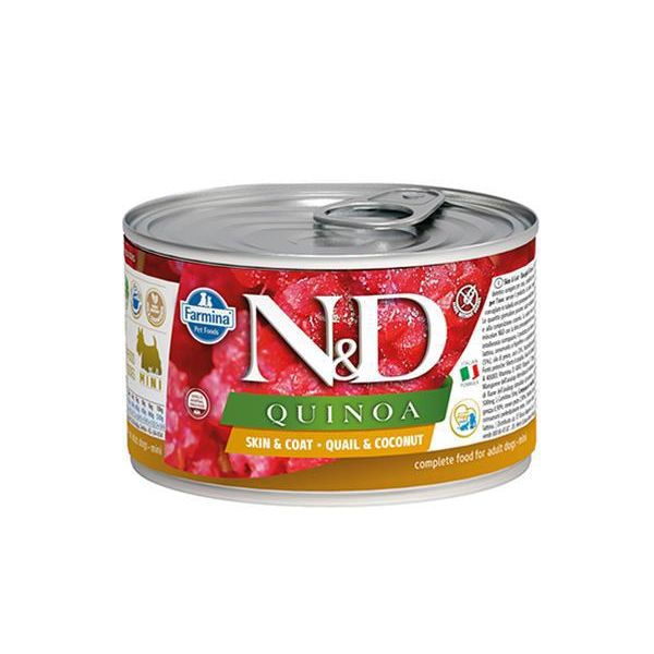 Farmina N&D Dog Quinoa Quaglia & Cocco In Lattina Per Cani 140 G-image