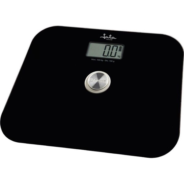 Jata HBAS1499 Bilancia Pesapersone Elettronica Quadrato Nero-image