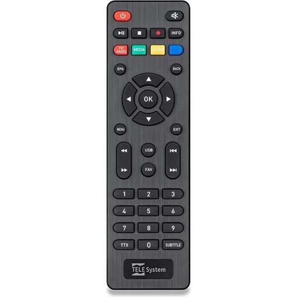 Tele System 58035006 Telecomando Ir Senza Fili Sintonizzatore Tv E Tasti Tv-image