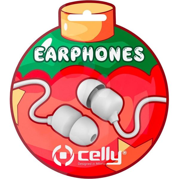 Celly Xmasearballwh Cuffie E Auricolari Cablati In Ear Per Chiamate/Musica Bianco-image