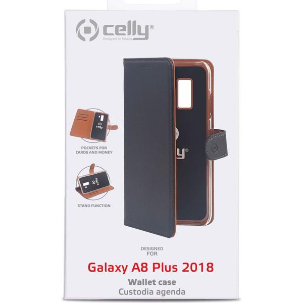Celly Wally Custodia Per Cellulare 15,2 Cm (6") Custodia A Libro Nero"-image