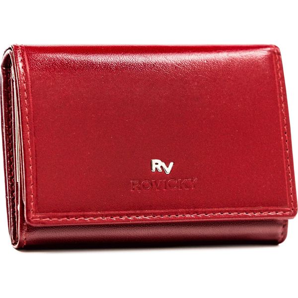 Rovicky | Portafoglio Classico Da Donna In Pelle, Con Rfid, Rosso, 18,5X9 Cm-image