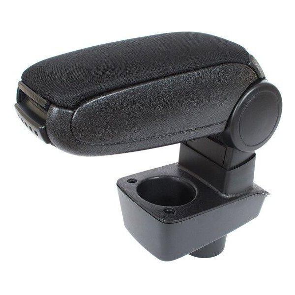 Bracciolo Centrale Clappable In Tessuto Nero Per Ford Fiesta Mk7 Dal 2008--image
