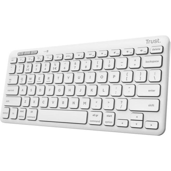 Trust Lyra Tastiera Rf Senza Fili Bluetooth Qwerty Italiano Bianco-image