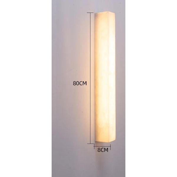 Applique In Marmo, Sorgente Luminosa A Led, Adatta A Varie Applicazioni In Interni, 80 Cm, Luce Neutra-image