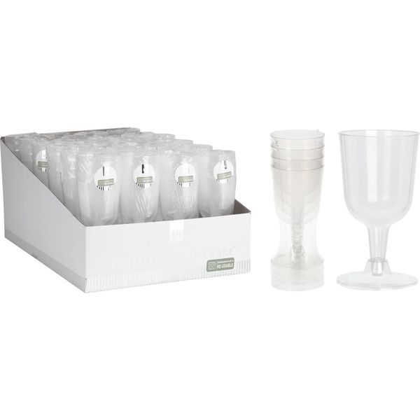 Eccellente Bicchiere Da Vino In Plastica Da 160 Ml Set Di 4 Pezzi-image