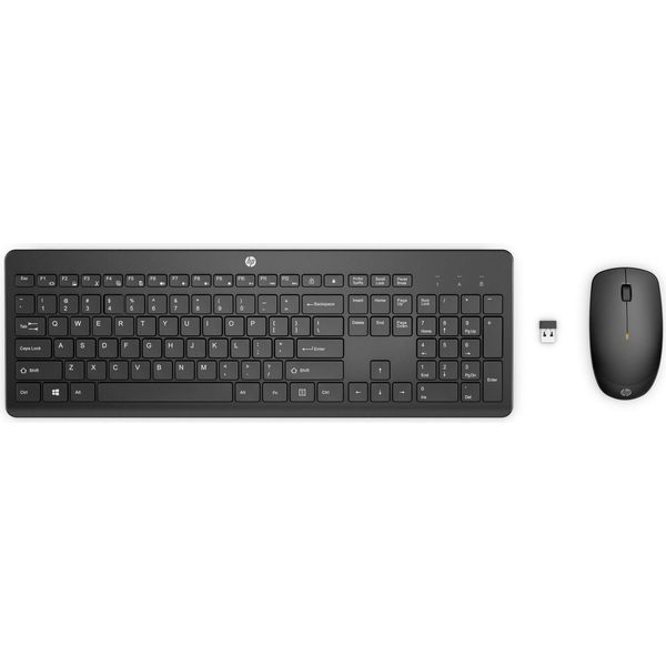 Hp Combo Tastiera E Mouse Wireless 235 Nero-image