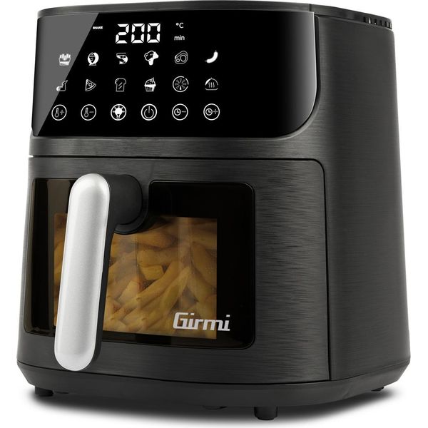Girmi FG7800 Friggitrice Singolo 6 L Indipendente 1500 W Friggitrice Ad Aria Calda Nero-image