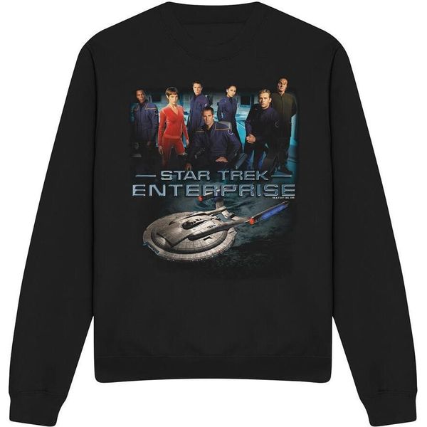 Star Trek - Felpa "Enterprise"" Per Uomo/Donna Unisex TV12076 (Xxl) (Nero)"-image